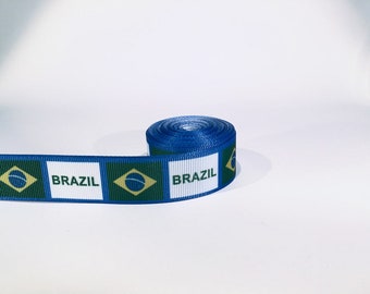 Webband Brasilien 22mm - 1 Meter