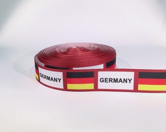 Allemagne de ruban tissé 25 mm - 1 mètre