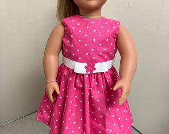 Pink Doll Dress for 18” Dolls