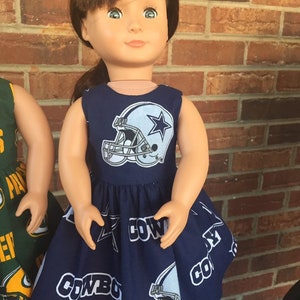 NFL Doll Dress & Backpack Saints or Dallas for America Girl