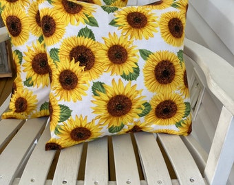 Sunflower Pillow Cover