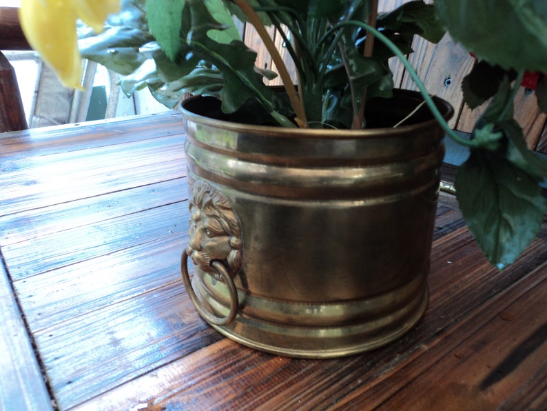 Vintage Brass PlanterPot