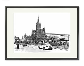 Limited Edition Art Print of St Pancras International Station, London with Certificate of Authenticity