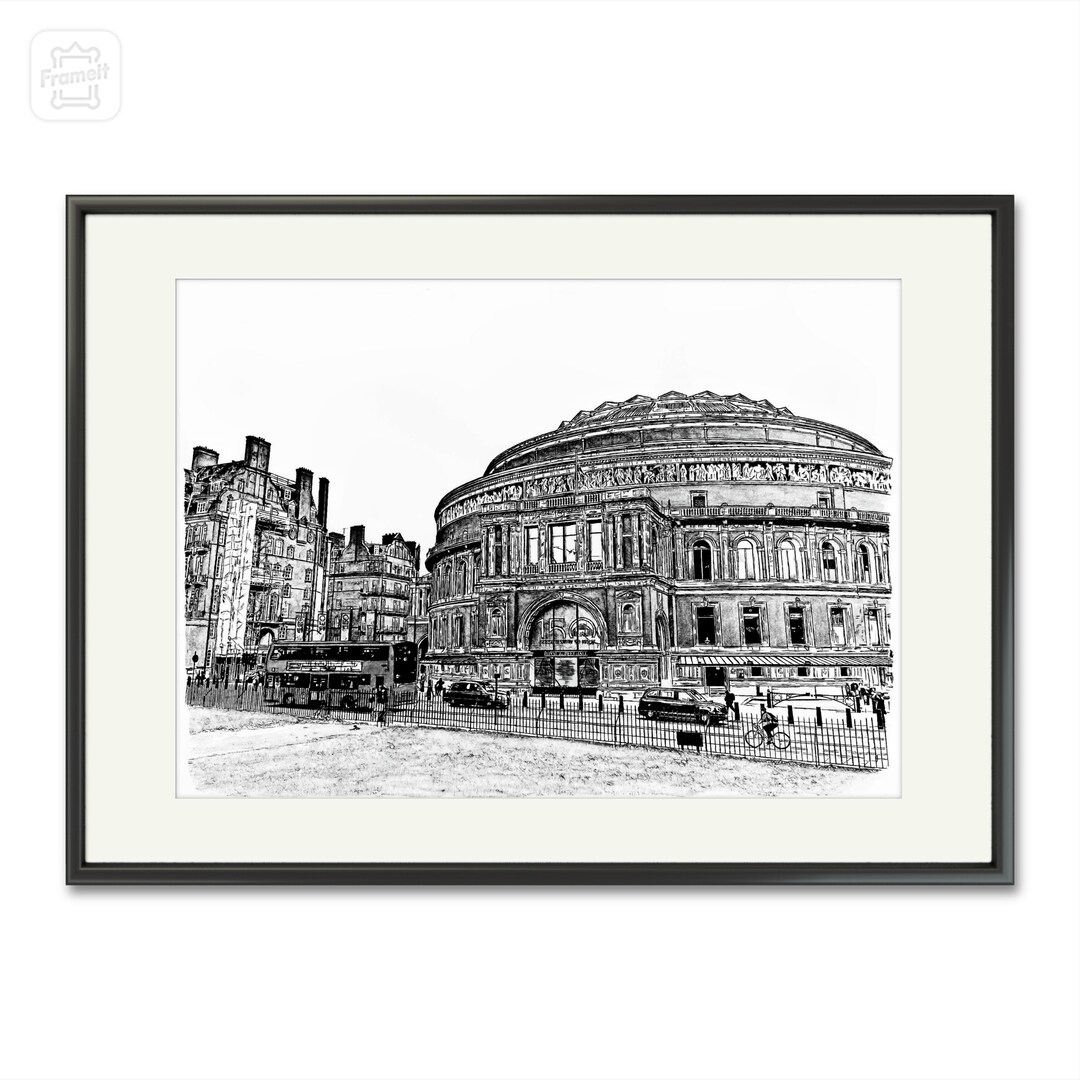 Pen and Ink Wash Limited Edition Art Print of Royal Albert Hall, London ...