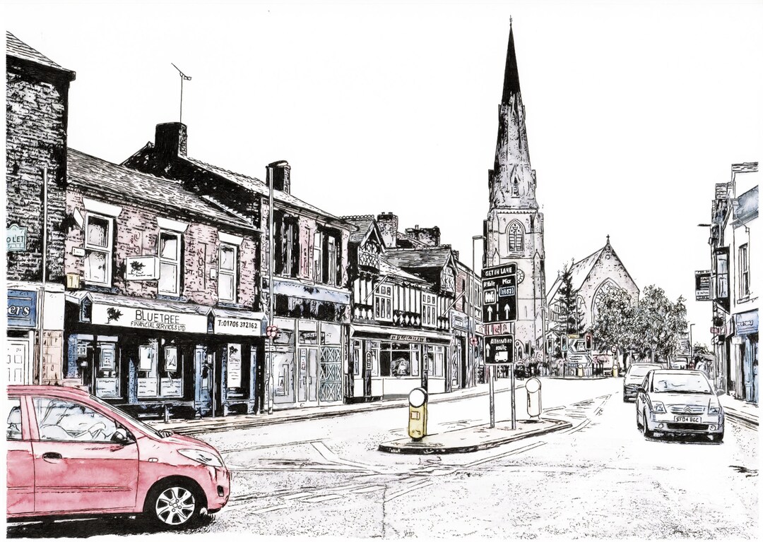 York Street Heywood Limited Edition Art Print With Etsy