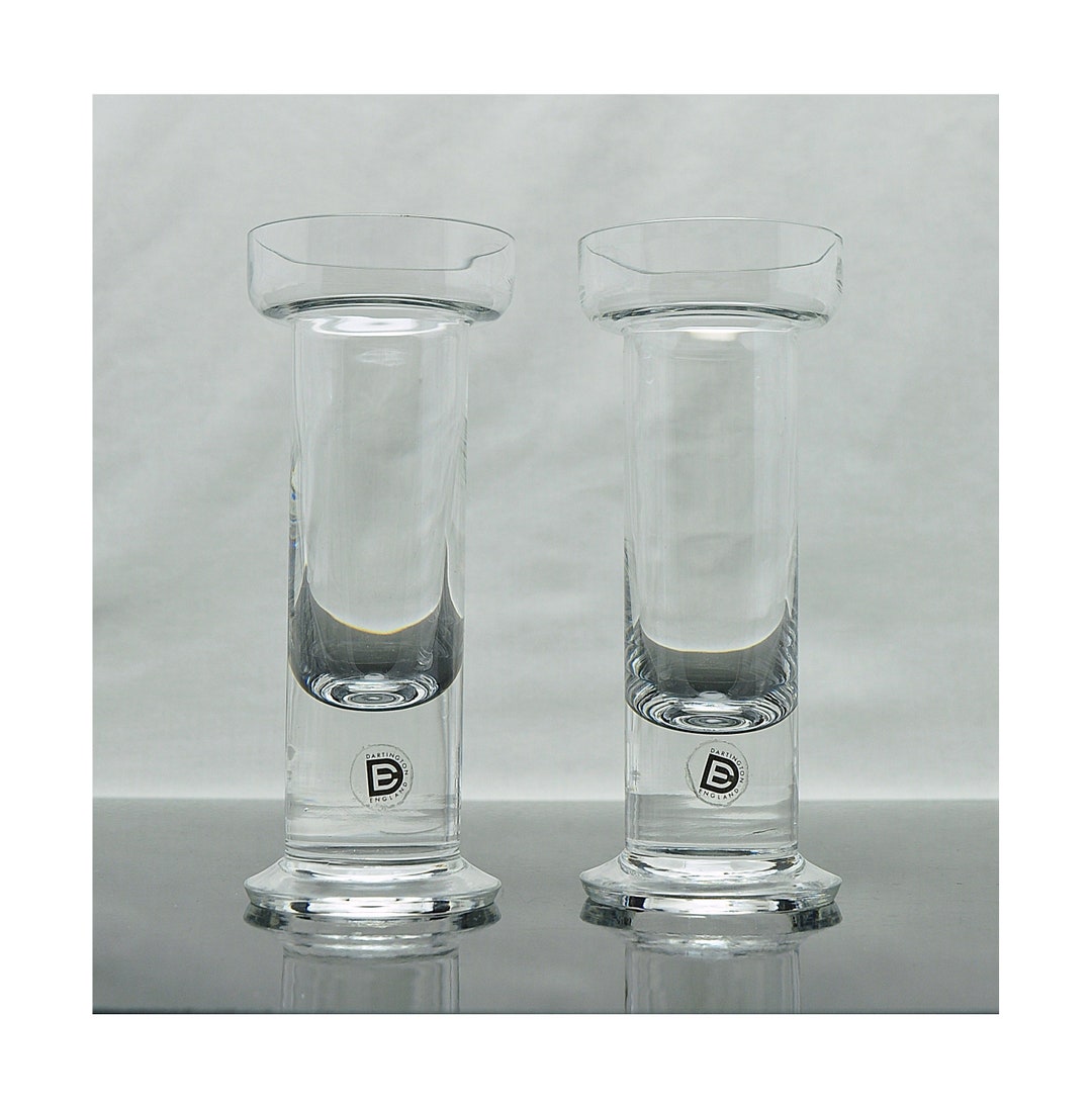 Vintage Dartington Crystal FT141 Hollow Candle Holders A Etsy UK