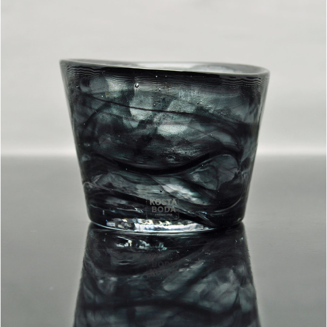 Kosta Boda Mine Large Blue Plate Value Kosta Boda Mine Large Blue