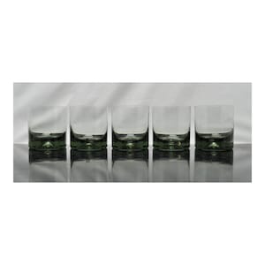 Zeldzame jaren 60 Dartington Crystal Midnight Dimple Double Old Fashioned Tumbler – een set van 5