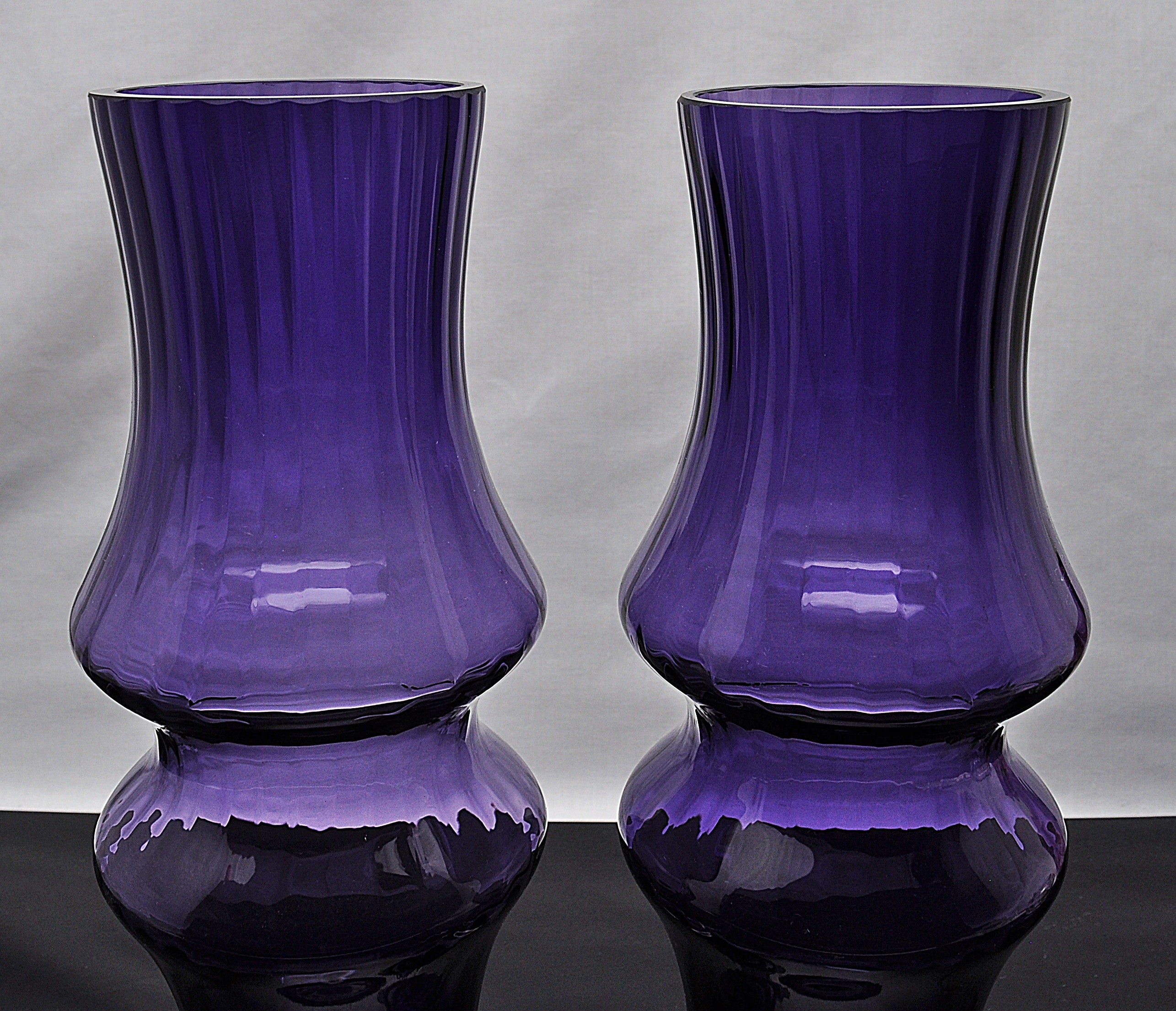 Vintage Dartington Crystal Large Purple Optic Ribbed Angular Etsy 日本