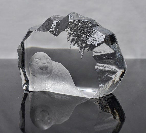Mats Jonasson Crystal Seal – Signed - Etsy