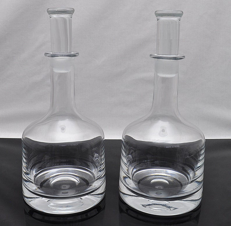 Vintage Dartington Crystal Decanters FT44 A Pair Etsy