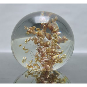 Vintage Large Lucite Paperweight Ornament