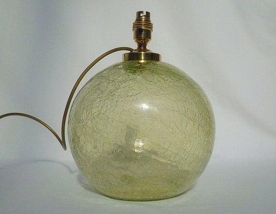 crackle glass lamp base