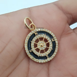 Colgante inicial de la letra de diamante pavimentado, colgante de dijes del alfabeto, colgante inicial de flor de diamante pavimentado