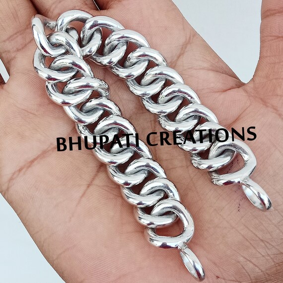 Buy Handmade Solid Silver Curb Bracelet Jewelry 925 Solid Silver