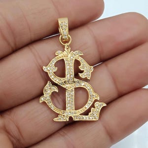 Yellow Gold Plated SL-LS Monogram First and Last Initial Letter Monogram Jewelry