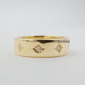925 Silver Gold-Plated Cigar Ring, Diamond Cigar Wedding  Rings, Silver Ring Jewelry
