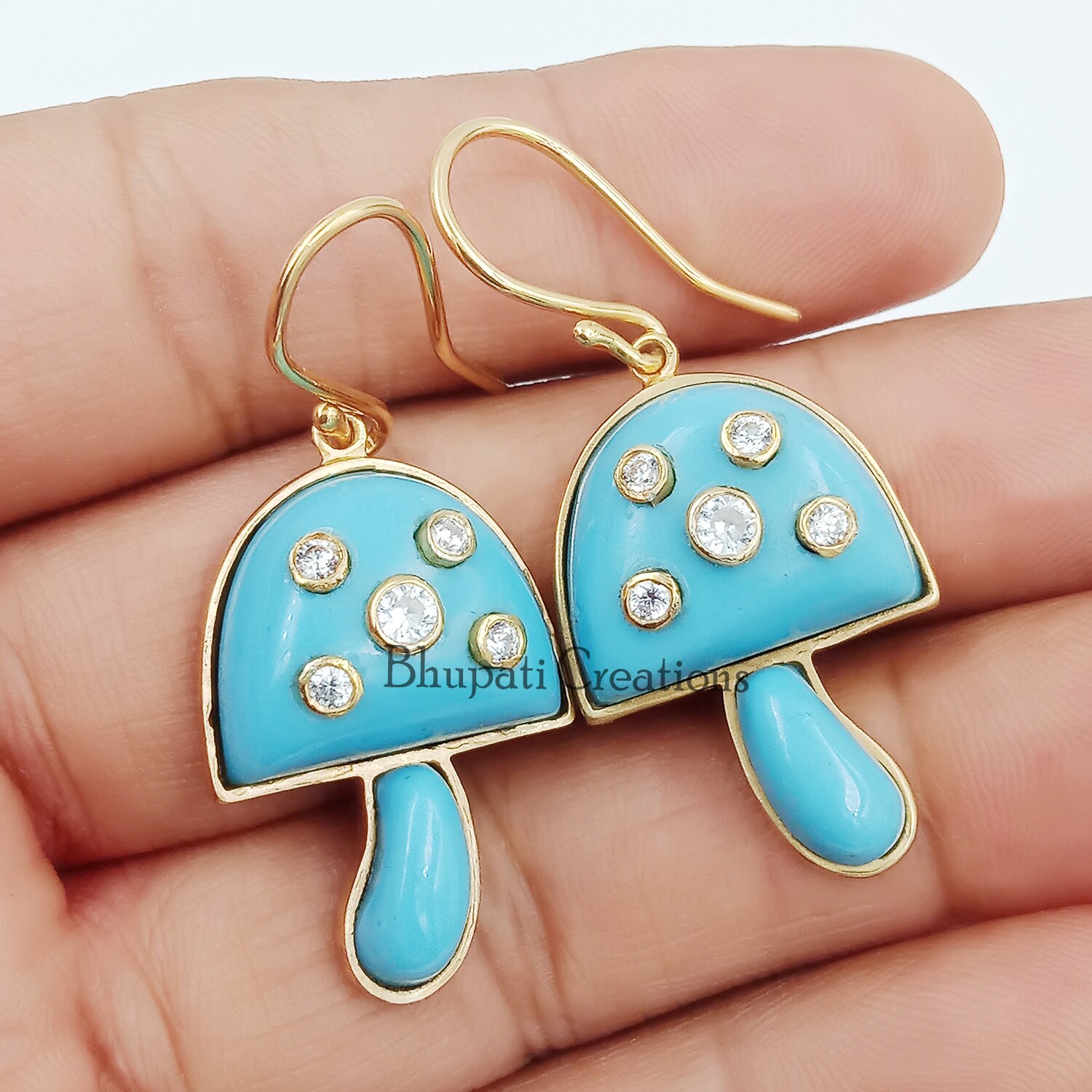 Sperrins Mushroom Dangling Earrings Necklace Set Mushroom Shape Drop Dangle Earrings Mushrooms Necklaces Jewelry Chains For Women Girls Daughters 