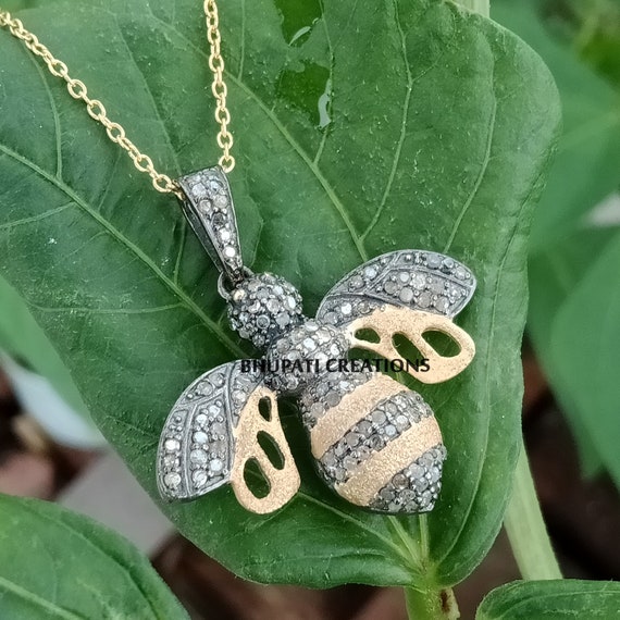 Designer bee necklace discount