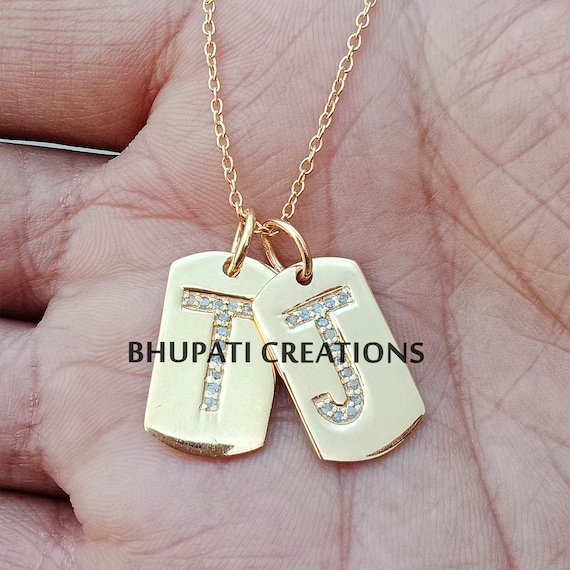 Alphabet necklace designer sale