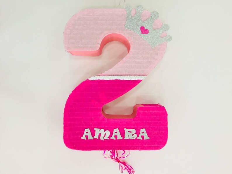 Pink Pi\u00f1ata with silver crown