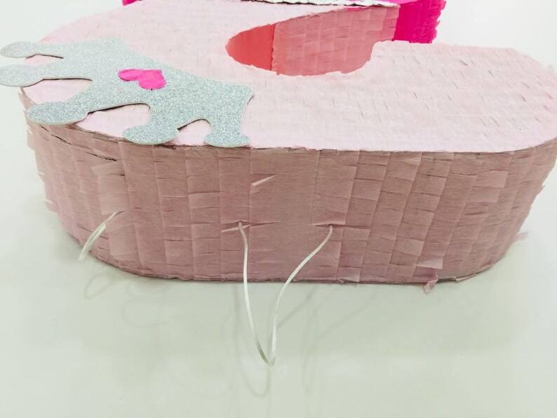 Pink Pi\u00f1ata with silver crown