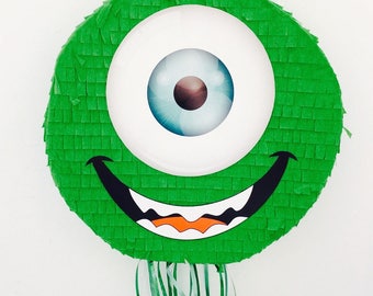 Piñata inspired by Mike Wazowski (Monsters SA)