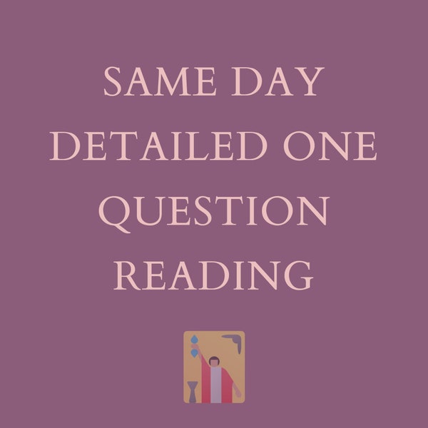 Same Day Detailed One Question Reading,Psychic Medium Tarot Master,Psychic Reading,Love Reading,Tarot Reading,Career reading,General Reading