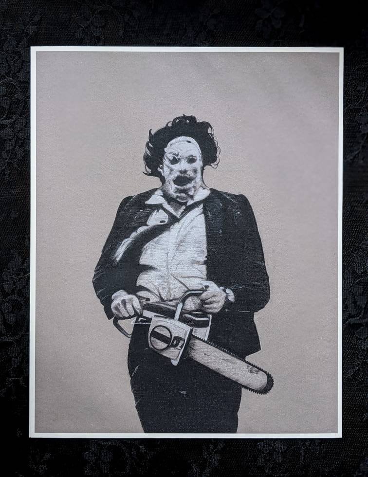 Leatherface Art Print - the Texas Chainsaw Massacre - Horror Art ...