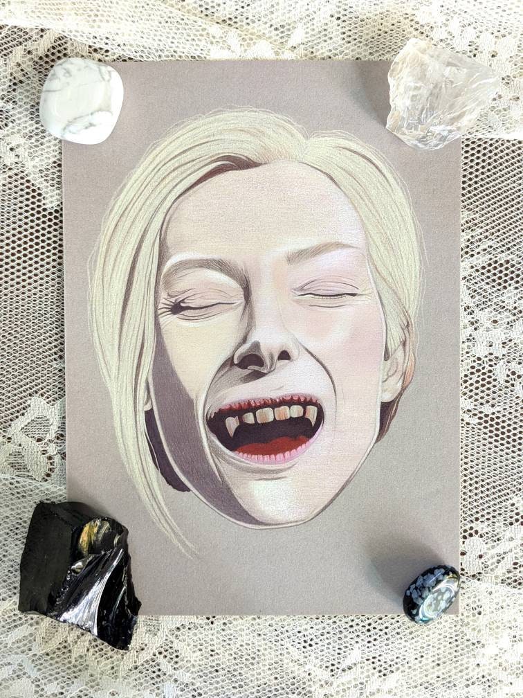 Eve from Only Lovers Left Alive Art Print-Tilda Swinton-Vampire Art-Movie Art-Horror-Jim Jarmusch