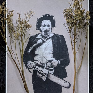 Leatherface Art Print - the Texas Chainsaw Massacre - Horror Art