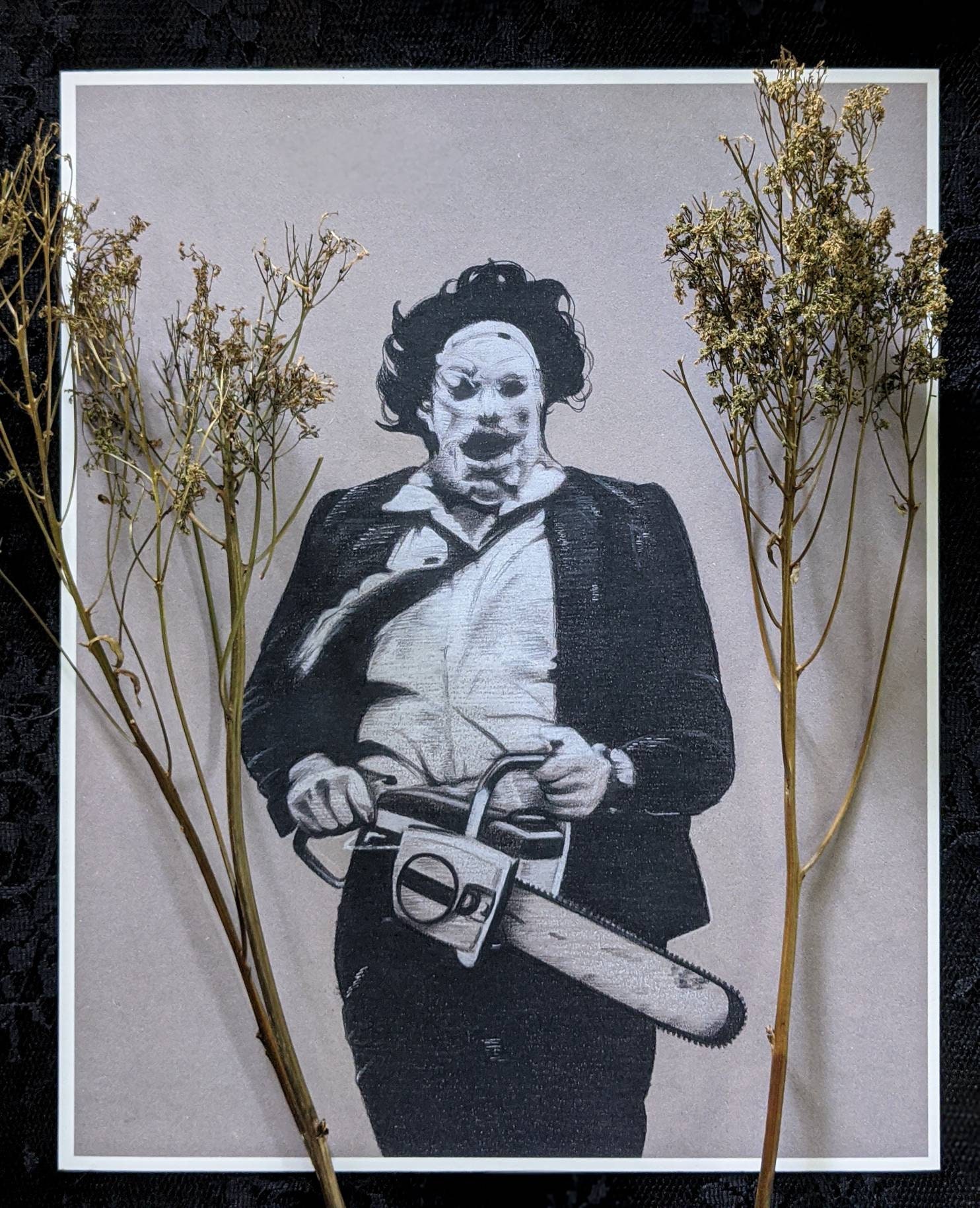 Leatherface Art Print the Texas Chainsaw Massacre Horror Art Gunnar