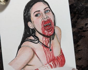 Jennifer's Body Art Print - Megan Fox - Jennifer Check - Horror Art