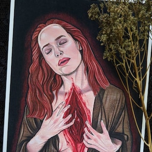 Susie from Suspiria Art Print - Dakota Johnson - Horror Art - Witchy