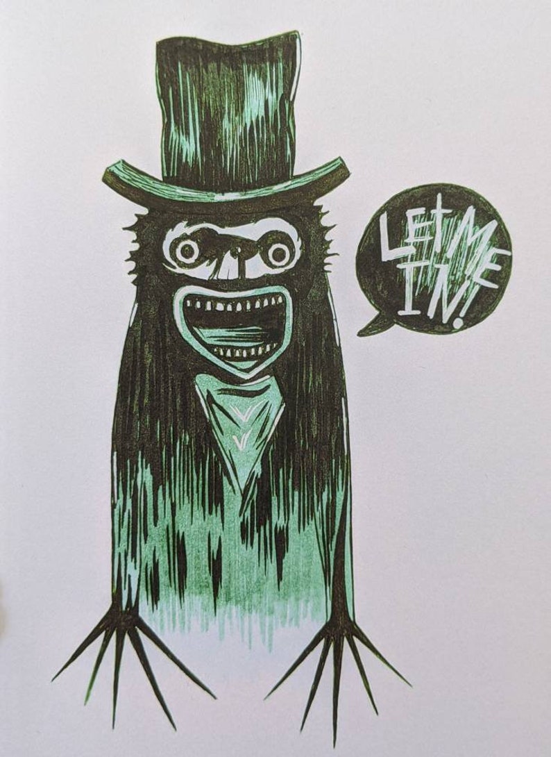 The Babadook Let Me In Art Print-Horror-Movie Art-Gothic Art