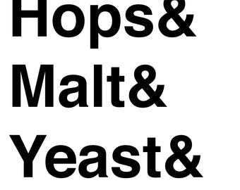 Minimalistyczny plik cyfrowy plakat piwo