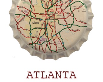 Piwo Print Atlanta Cap mapa cyfrowa