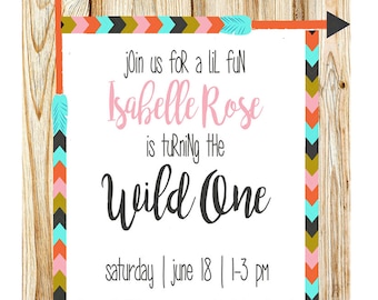 Zaproszenie na urodziny dziki jeden plik cyfrowy