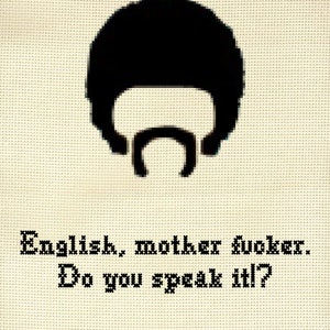 Pulp Fiction Cross Stitch Digital Print