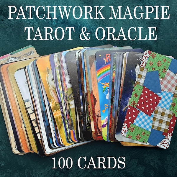 Patchwork Magpie Tarot and Oracle cards mixed - 100 cards