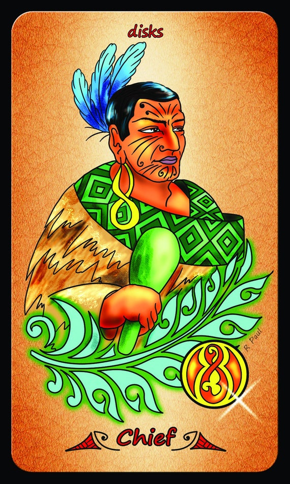 Maori Tattoo Tarot Deck By Roxana Paul With Lwb - 