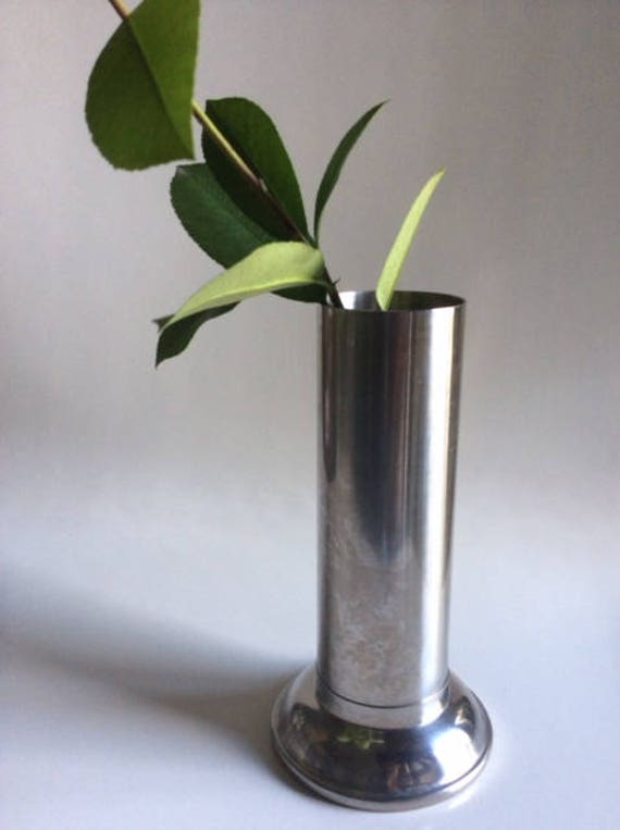 Stainless Steel Vase Vollrath Usa Vintage Etsy