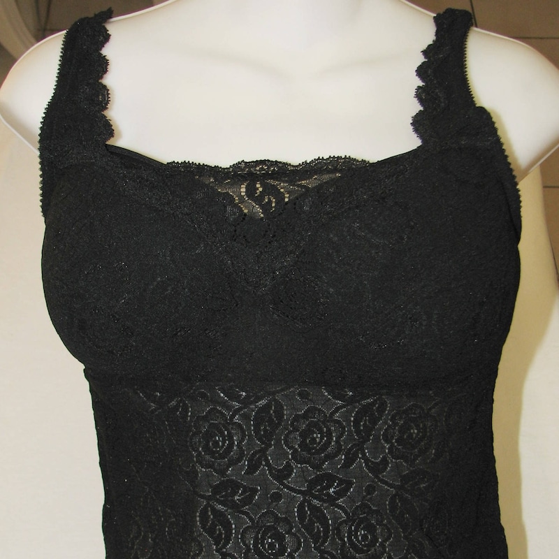 Lace Panel Lace-Up Camisole
