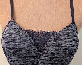 Camisole Lace Seamless Fully Padded Stuffed Cups Mastectomy Bra