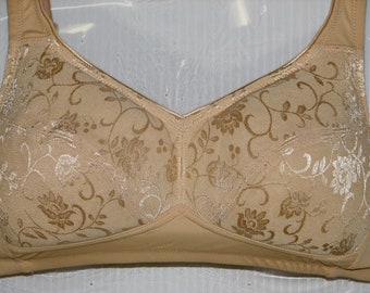 Satin Embroidered Fully Padded Stuffed Cups  Mastectomy Bra