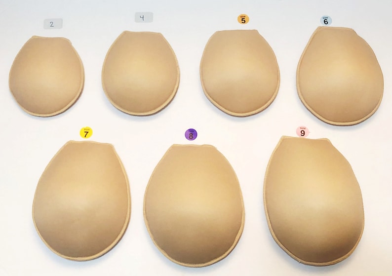 Short Oval Weighted Prosthetic Breast Forms - Bra Inserts - Etsy