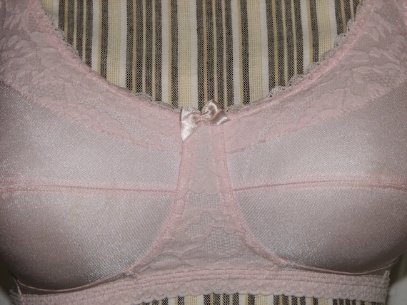 Pink Fully Padded Stuffed Cups Mastectomy Bra 