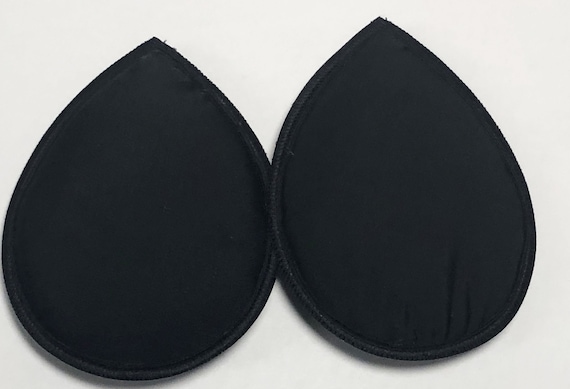 Black Weighted Oval Prosthetic Breast Forms Bra Inserts -  Canada