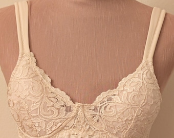 Fully Padded Stuffed Cups  Lace Mastectomy Bra