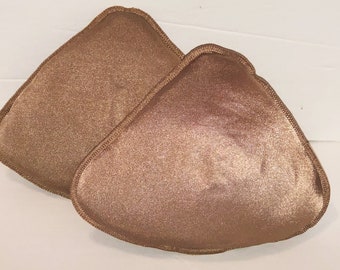 Sable Brown Triangle Adjustable Prosthetic Mastectomy Breast Forms - Pair